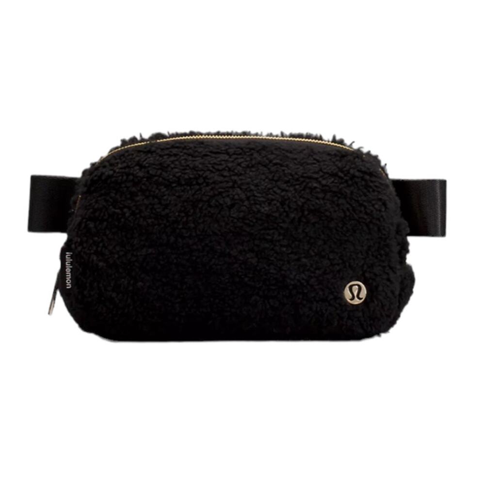 Lululemon Everywhere Belt Bag Fleece Black Cross Body Fanny Pack